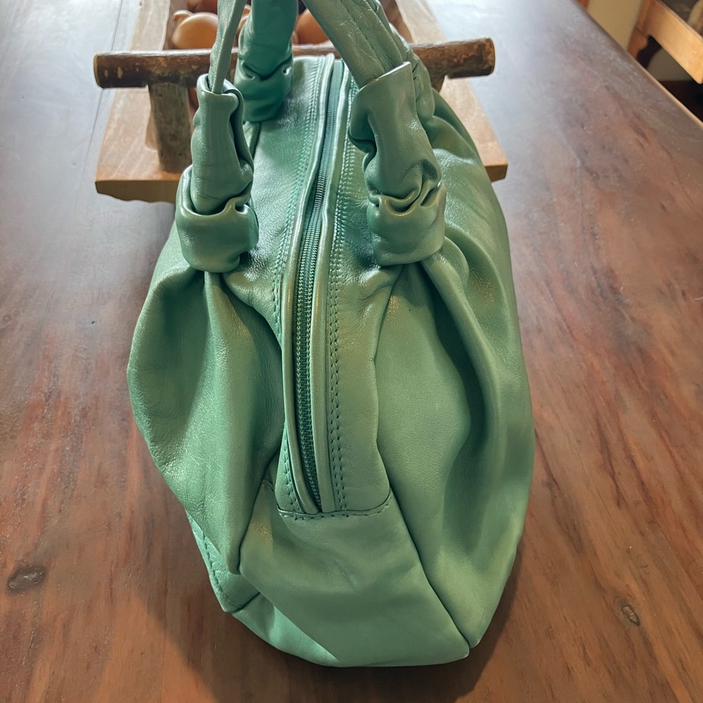 Furla Turquoise Leather Shoulder Bag authentic - Picture 3 of 13
